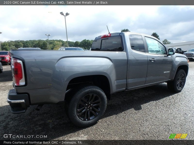 Satin Steel Metallic / Jet Black 2020 GMC Canyon SLE Extended Cab 4WD