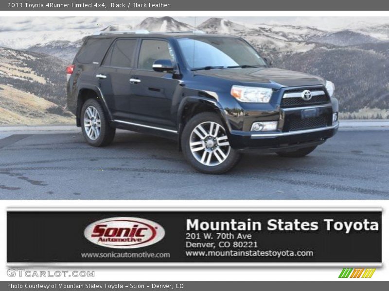 Black / Black Leather 2013 Toyota 4Runner Limited 4x4