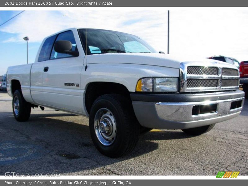 Bright White / Agate 2002 Dodge Ram 2500 ST Quad Cab