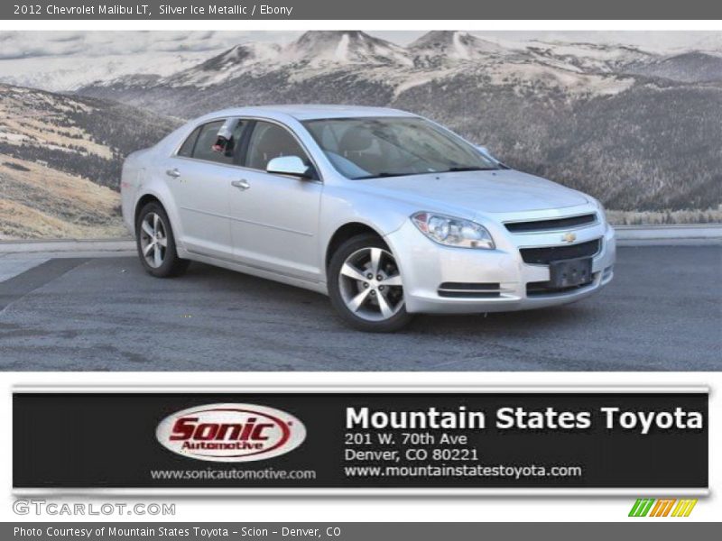 Silver Ice Metallic / Ebony 2012 Chevrolet Malibu LT
