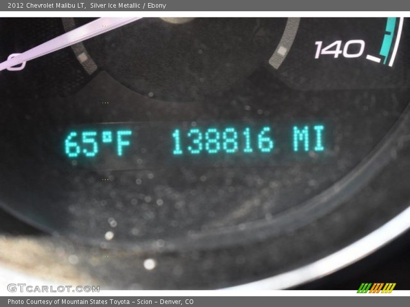 Silver Ice Metallic / Ebony 2012 Chevrolet Malibu LT