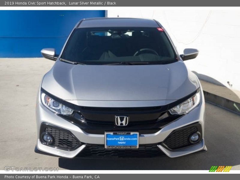 Lunar Silver Metallic / Black 2019 Honda Civic Sport Hatchback