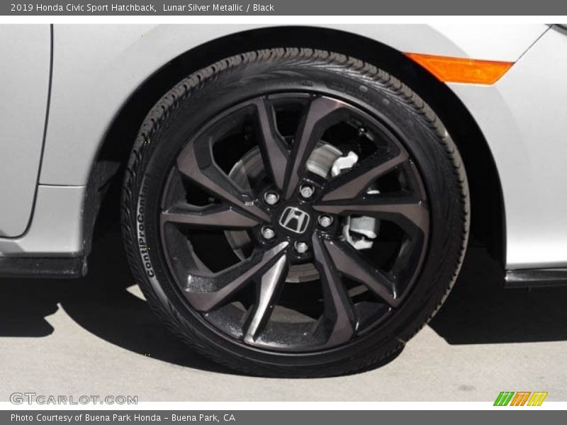 Lunar Silver Metallic / Black 2019 Honda Civic Sport Hatchback