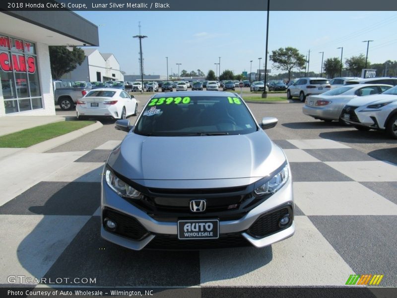 Lunar Silver Metallic / Black 2018 Honda Civic Si Coupe