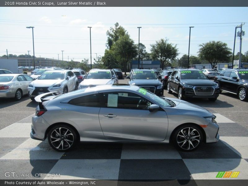 Lunar Silver Metallic / Black 2018 Honda Civic Si Coupe