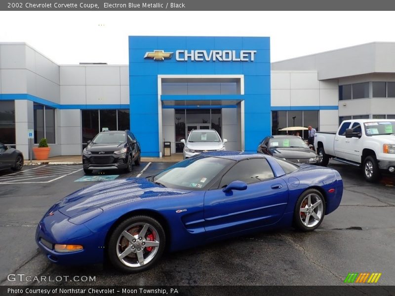 Electron Blue Metallic / Black 2002 Chevrolet Corvette Coupe