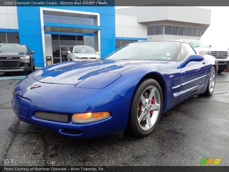 Electron Blue Metallic / Black 2002 Chevrolet Corvette Coupe