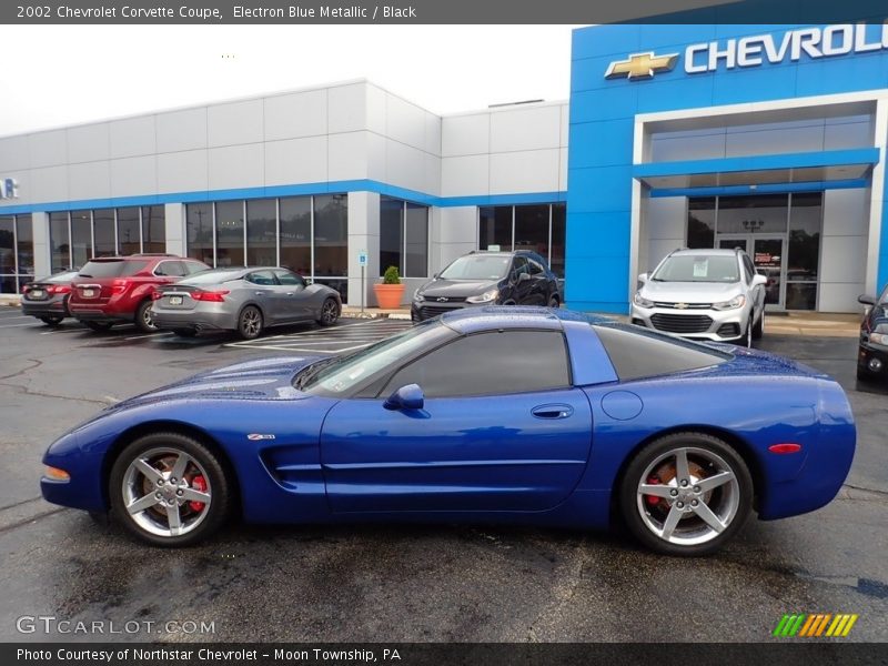Electron Blue Metallic / Black 2002 Chevrolet Corvette Coupe