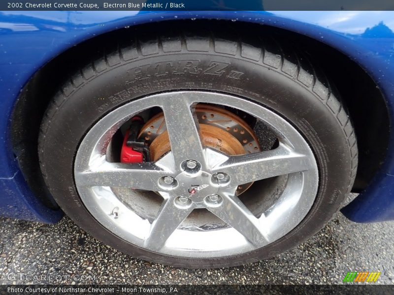 Electron Blue Metallic / Black 2002 Chevrolet Corvette Coupe