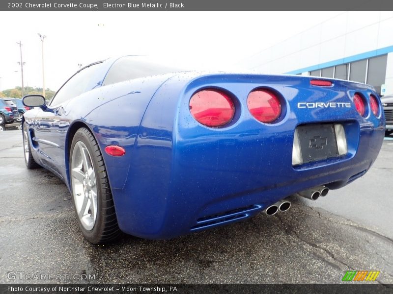 Electron Blue Metallic / Black 2002 Chevrolet Corvette Coupe