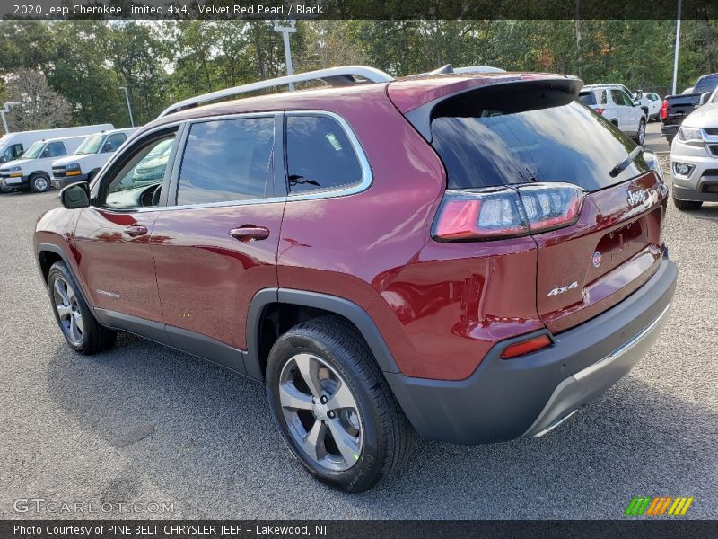 Velvet Red Pearl / Black 2020 Jeep Cherokee Limited 4x4