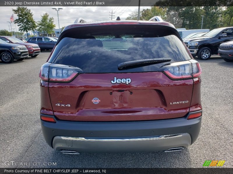 Velvet Red Pearl / Black 2020 Jeep Cherokee Limited 4x4