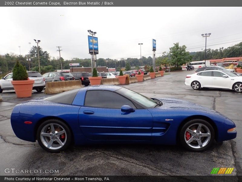 Electron Blue Metallic / Black 2002 Chevrolet Corvette Coupe