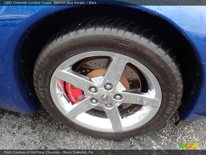 Electron Blue Metallic / Black 2002 Chevrolet Corvette Coupe