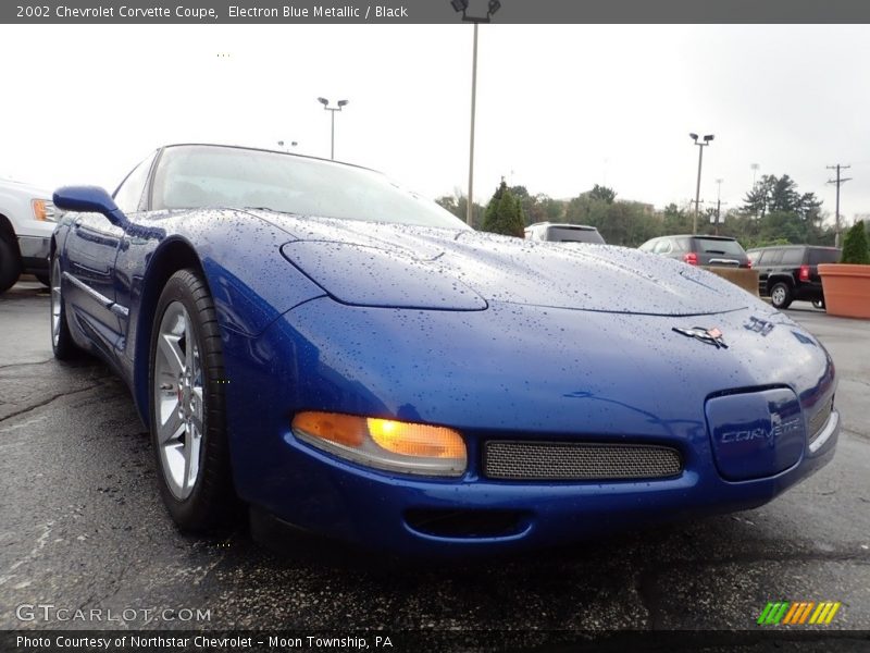 Electron Blue Metallic / Black 2002 Chevrolet Corvette Coupe
