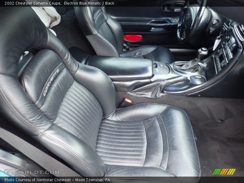 Electron Blue Metallic / Black 2002 Chevrolet Corvette Coupe