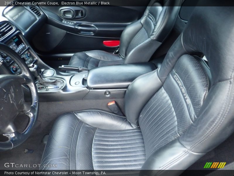 Electron Blue Metallic / Black 2002 Chevrolet Corvette Coupe