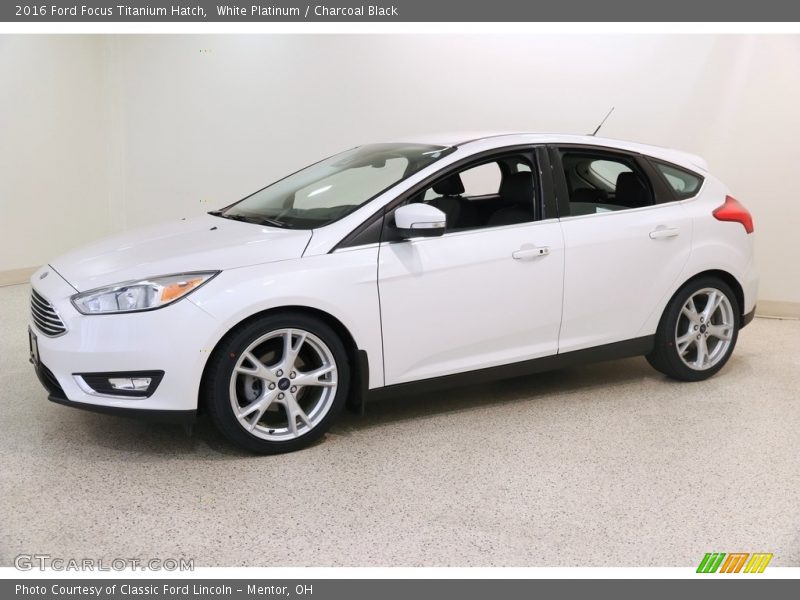 White Platinum / Charcoal Black 2016 Ford Focus Titanium Hatch