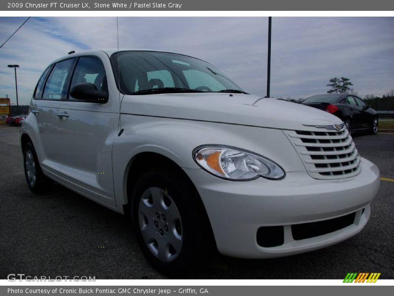 Stone White / Pastel Slate Gray 2009 Chrysler PT Cruiser LX