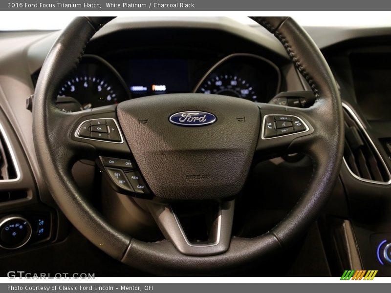 White Platinum / Charcoal Black 2016 Ford Focus Titanium Hatch