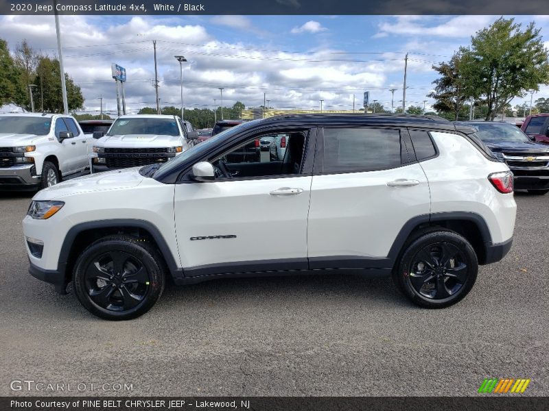 White / Black 2020 Jeep Compass Latitude 4x4