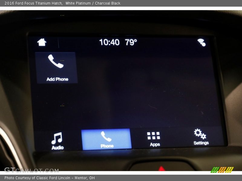 White Platinum / Charcoal Black 2016 Ford Focus Titanium Hatch