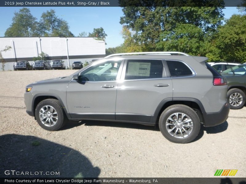 Sting-Gray / Black 2019 Jeep Cherokee Latitude Plus 4x4