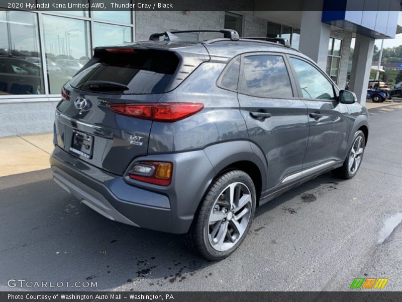 Thunder Gray / Black 2020 Hyundai Kona Limited AWD