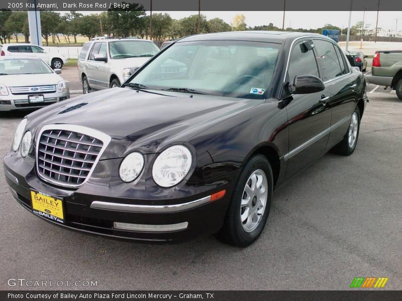 Dark Rose Red / Beige 2005 Kia Amanti