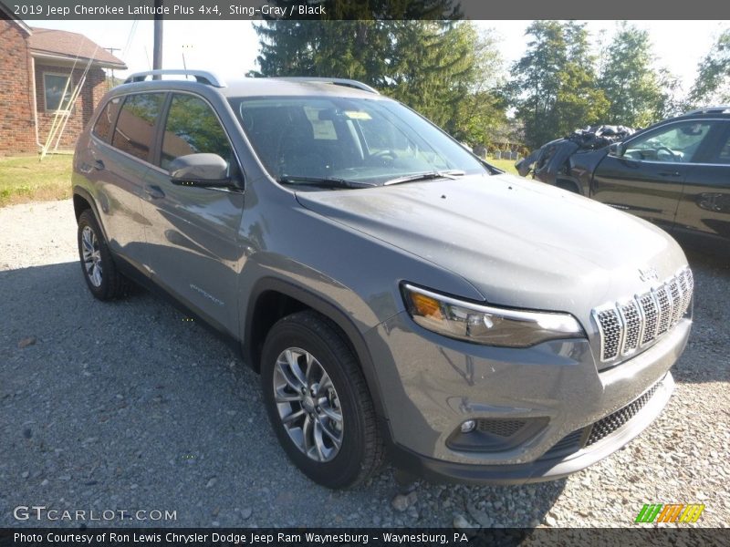 Sting-Gray / Black 2019 Jeep Cherokee Latitude Plus 4x4