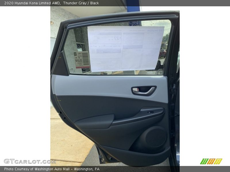 Thunder Gray / Black 2020 Hyundai Kona Limited AWD