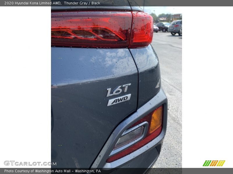 Thunder Gray / Black 2020 Hyundai Kona Limited AWD