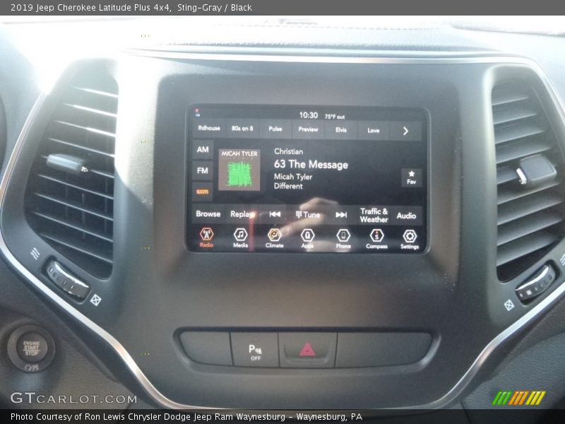 Sting-Gray / Black 2019 Jeep Cherokee Latitude Plus 4x4