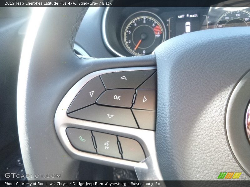 Sting-Gray / Black 2019 Jeep Cherokee Latitude Plus 4x4