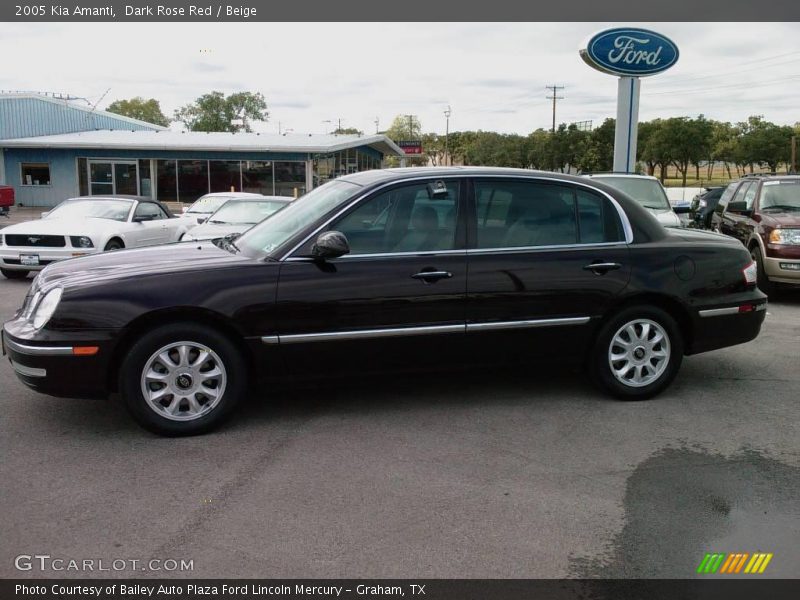 Dark Rose Red / Beige 2005 Kia Amanti