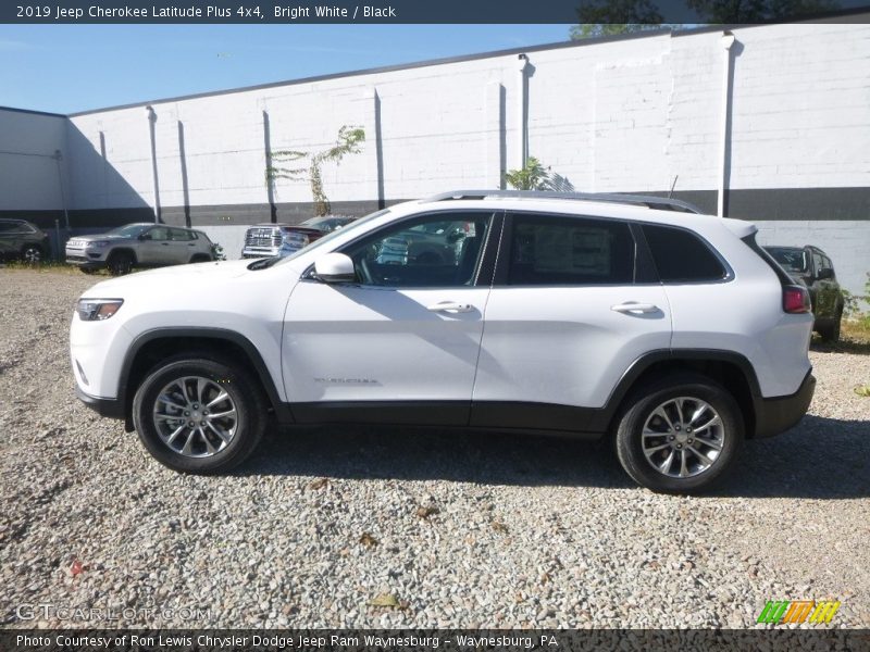 Bright White / Black 2019 Jeep Cherokee Latitude Plus 4x4