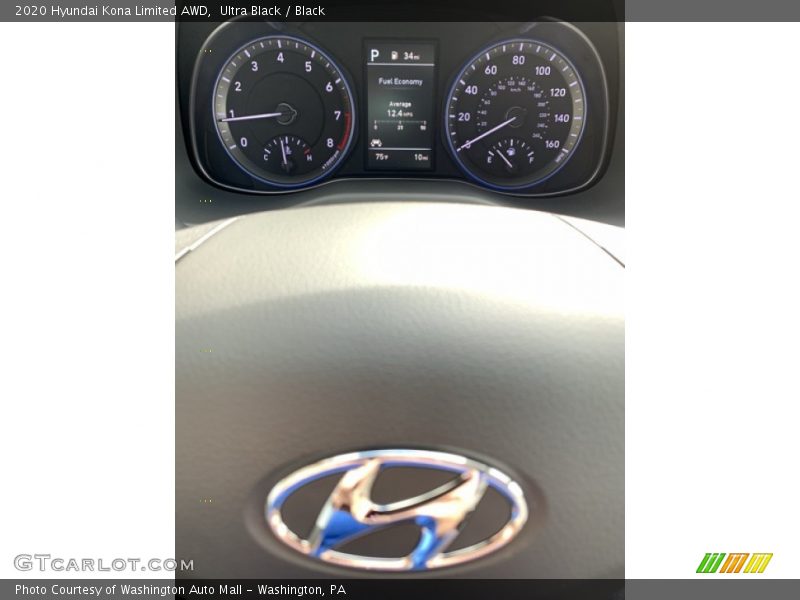 Ultra Black / Black 2020 Hyundai Kona Limited AWD