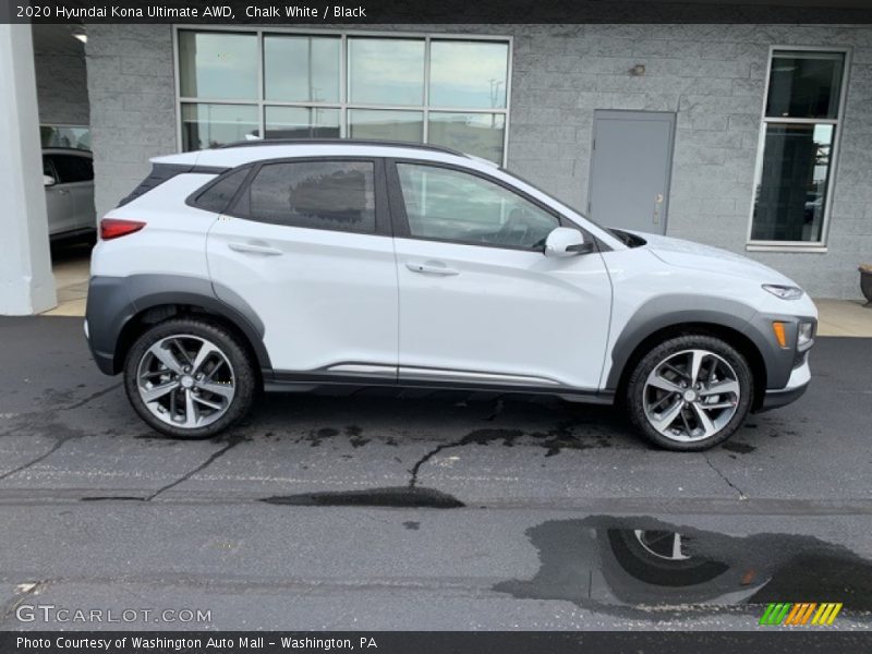 Chalk White / Black 2020 Hyundai Kona Ultimate AWD