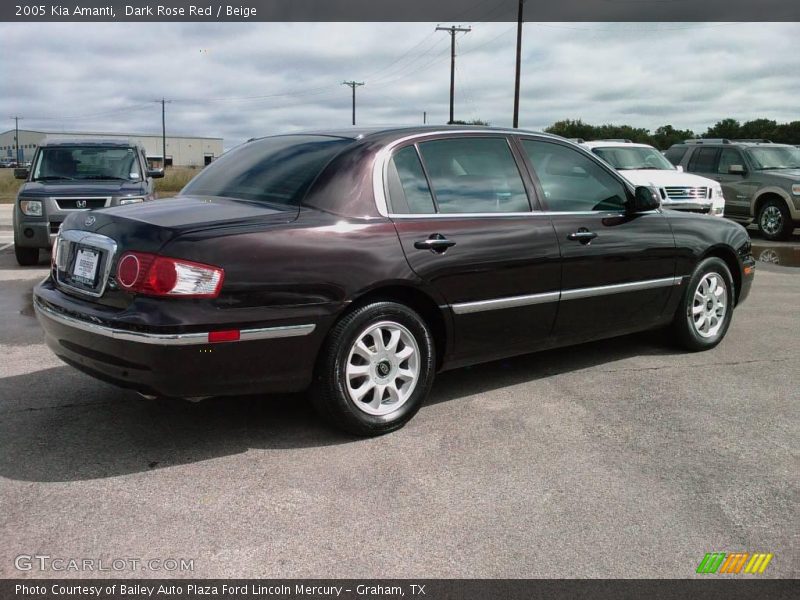 Dark Rose Red / Beige 2005 Kia Amanti