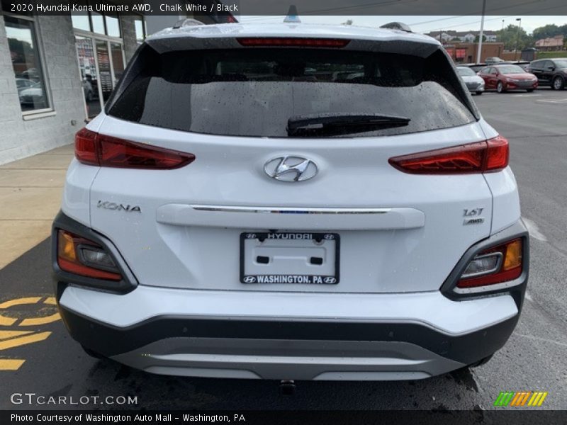 Chalk White / Black 2020 Hyundai Kona Ultimate AWD
