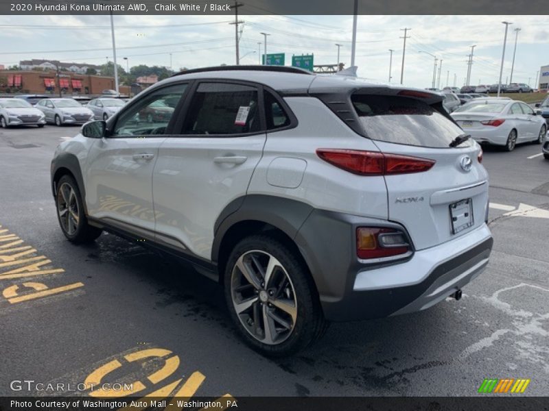 Chalk White / Black 2020 Hyundai Kona Ultimate AWD