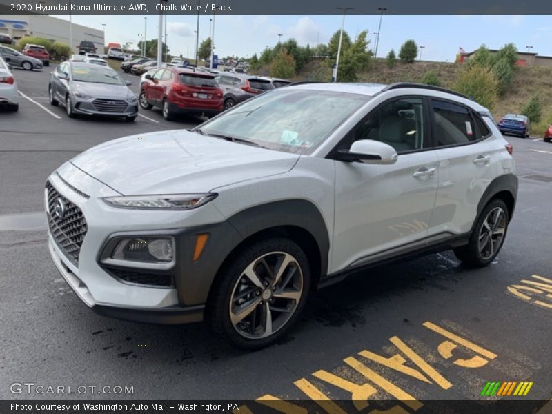 Chalk White / Black 2020 Hyundai Kona Ultimate AWD