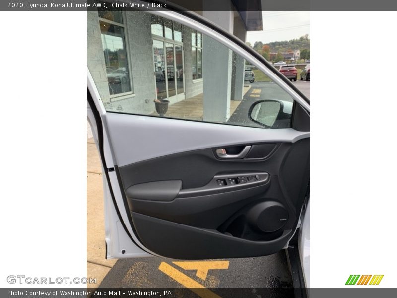 Chalk White / Black 2020 Hyundai Kona Ultimate AWD
