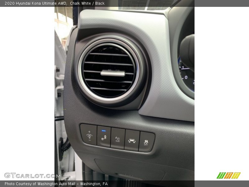 Chalk White / Black 2020 Hyundai Kona Ultimate AWD