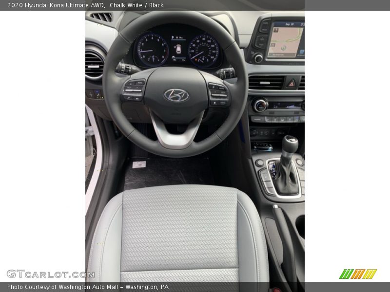 Chalk White / Black 2020 Hyundai Kona Ultimate AWD