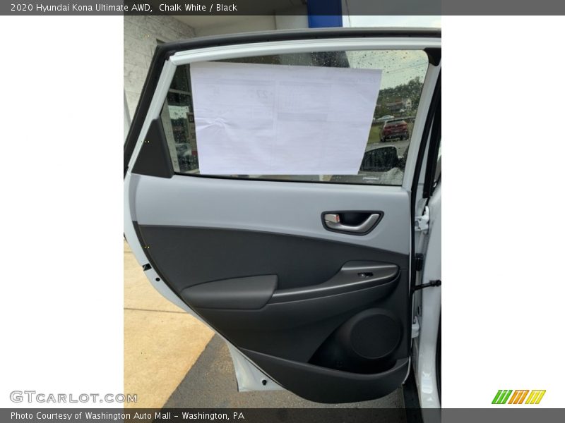 Chalk White / Black 2020 Hyundai Kona Ultimate AWD