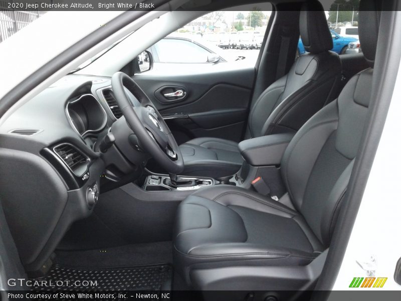 Bright White / Black 2020 Jeep Cherokee Altitude