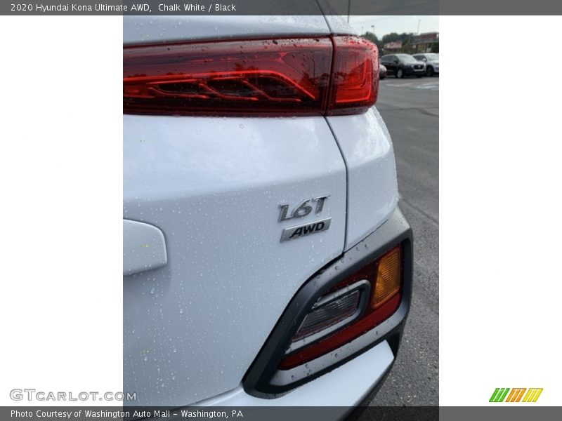 Chalk White / Black 2020 Hyundai Kona Ultimate AWD