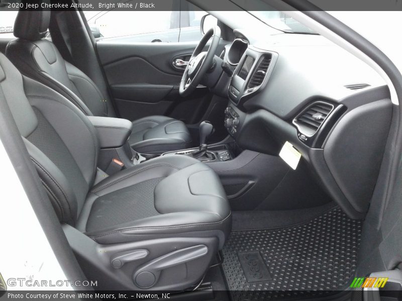 Bright White / Black 2020 Jeep Cherokee Altitude