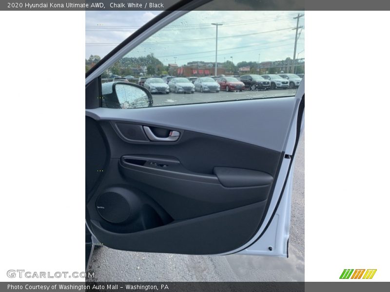 Chalk White / Black 2020 Hyundai Kona Ultimate AWD